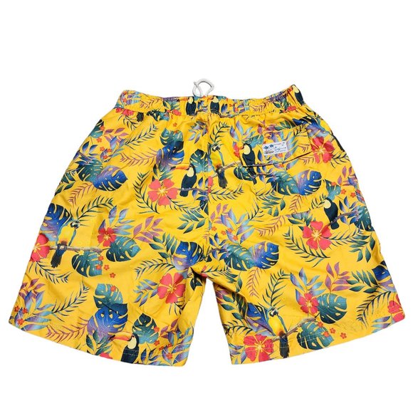 US Surf Club Parrot Tropical Swim Trunks - Men - Size Medium - NWT - Picture 3 of 7
